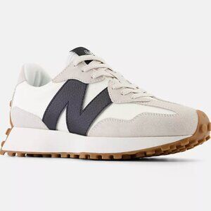 New Balance Cream and Black Athletic Shoes